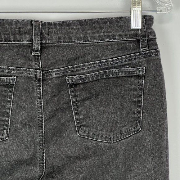 Eileen Fisher Womens Petite Gray Organic Cotton Ankle Jeans Stretch size 4P - Picture 6 of 10